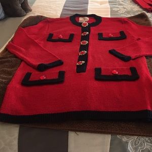 Vintage Andrianna Papell knit suit